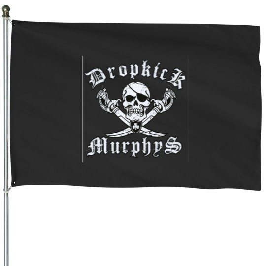 Discover Dropkick Murphys Jolly Roger Pirate House Flags