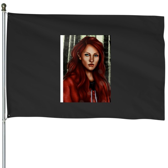 Discover Scarlet Benoit Baseball ¾ Sleeve House Flags