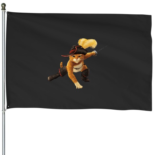 Discover Puss in Boots Fitted V-Neck House Flags