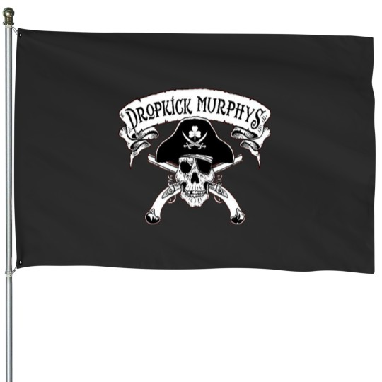 Discover Dropkick Murphys  Pirate Skull House Flags