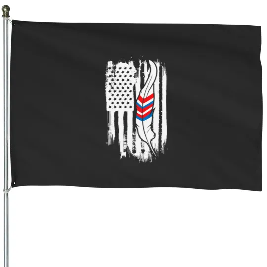 Discover Indigenous Native American Flag and Feather House Flags
