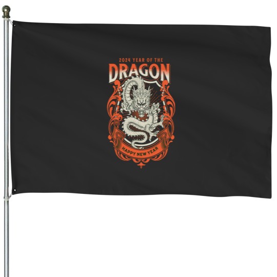 Discover Year of the Dragon Shirt done in KITTLE House Flags