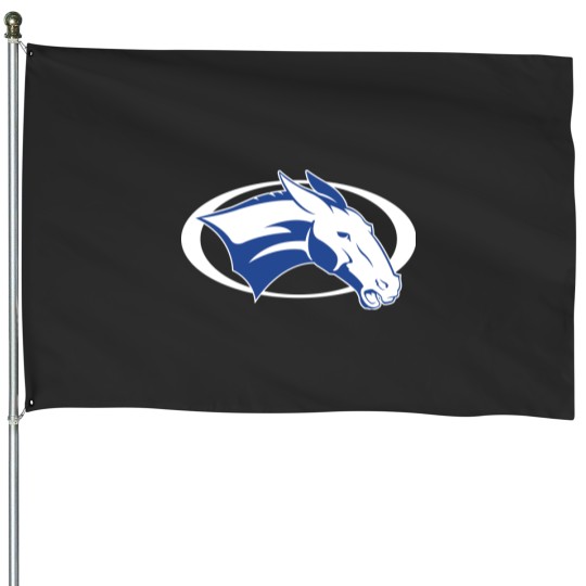 Discover College of Colby White Mules Athletic House Flags
