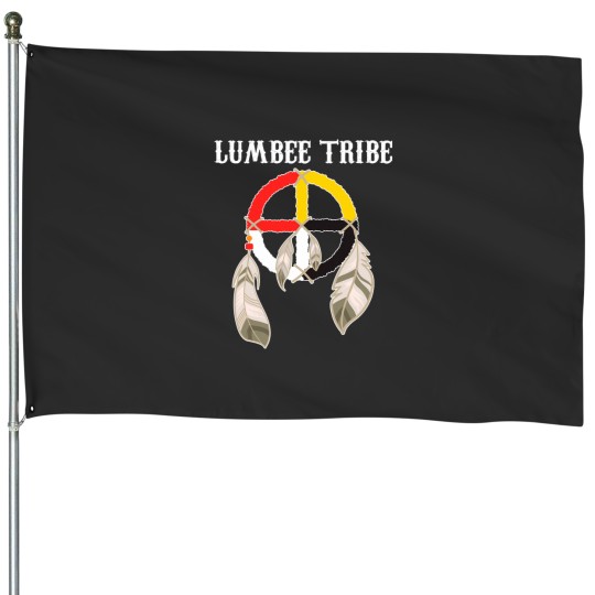 Discover Lumbee Tribe Native American Indian Wheel House Flags