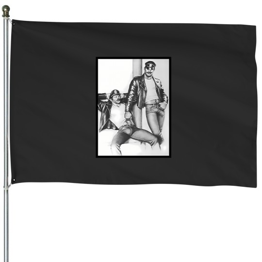 Discover vintage tom of finland frisky duo House Flags