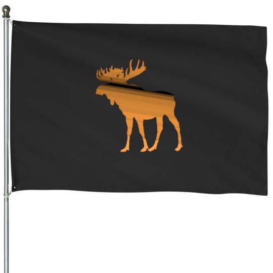 Discover moose legendary animals House Flags