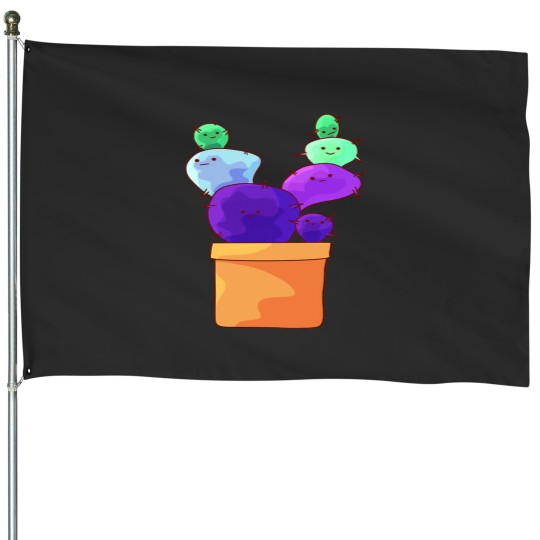 Discover Happy Toric Cacti House Flags