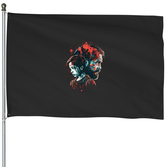Discover Joel and Ellie. The Last Of Us. House Flags