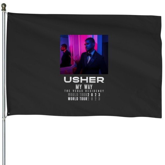Discover Usher My Way Tour House Flags
