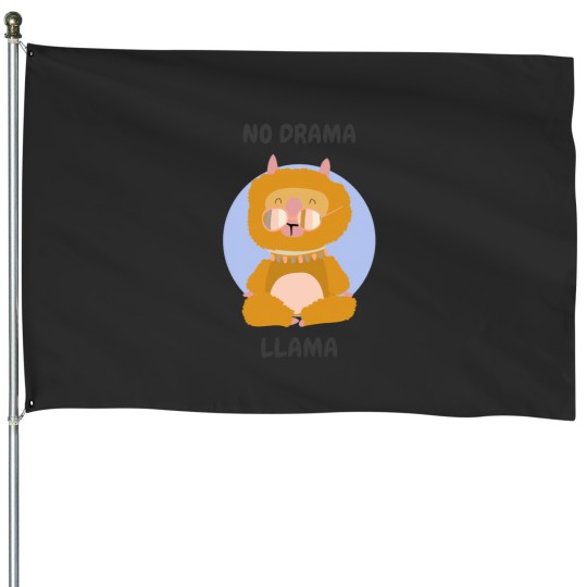 Discover No drama be llama Active House Flags
