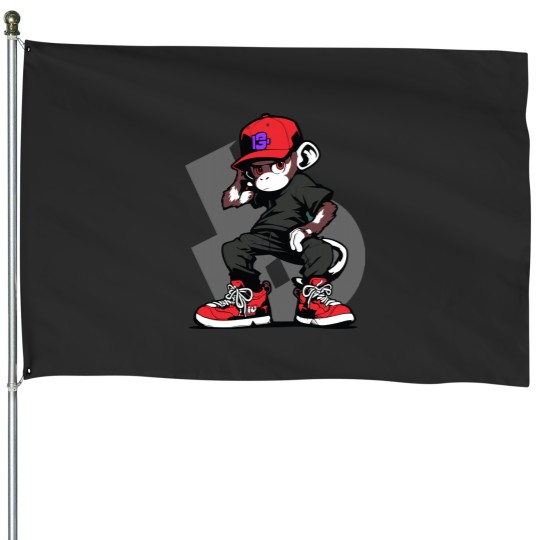 Discover Monkeys are smart and agile animals House Flags