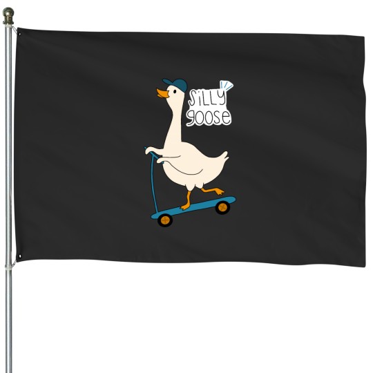 Discover Silly Goose House Flags