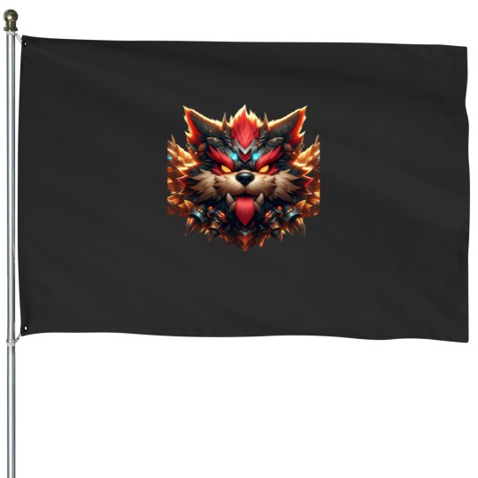Discover furry 3 House Flags