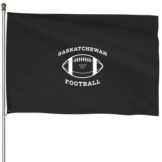 Discover Saskatchewan Football - Inverse House Flags