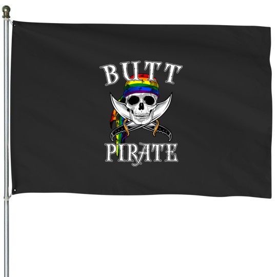 Discover Mens Butt Pirate LGBT Funny Halloween Gay House Flags
