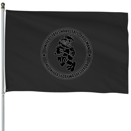 Discover Navy SEAL Green Frogman the only easy House Flags