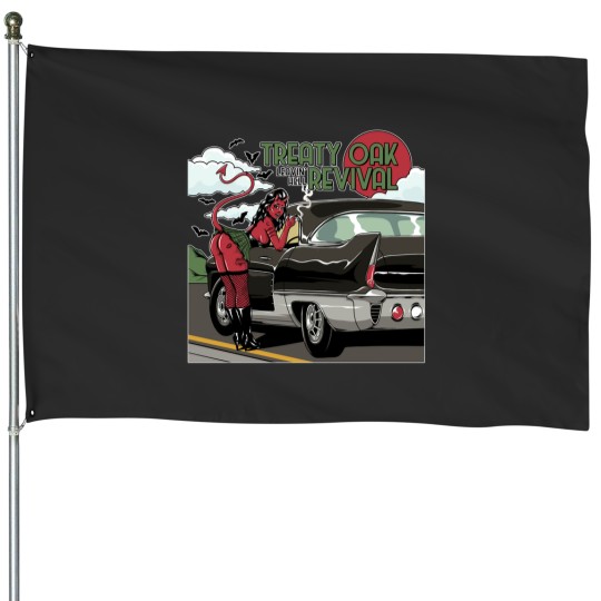 Discover leaving hell treaty oak revival House Flags