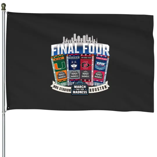 Discover Final Four Vintage House Flags