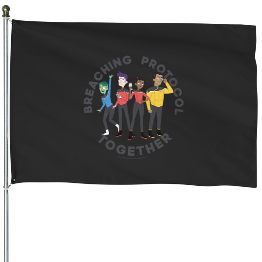 Discover Lower Decks Breaching Protocol Together Crew Portrait House Flags