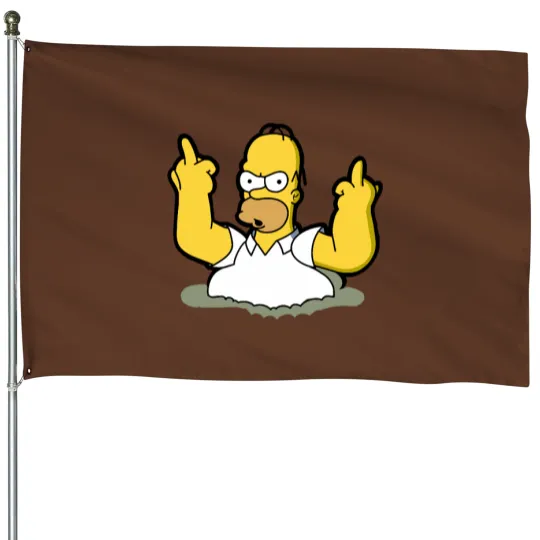 Discover Les Simpsonss Homer classique House Flags