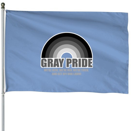 Discover Gray Pride House Flag
