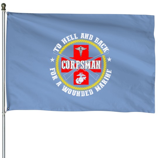 Discover Corpsman To Hell And Back Navy Devil Docs House Flags