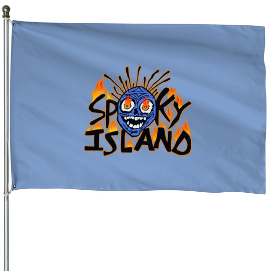 Discover Spooky Island House Flags