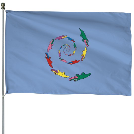 Discover King Gizzard Spiral Gators House Flags