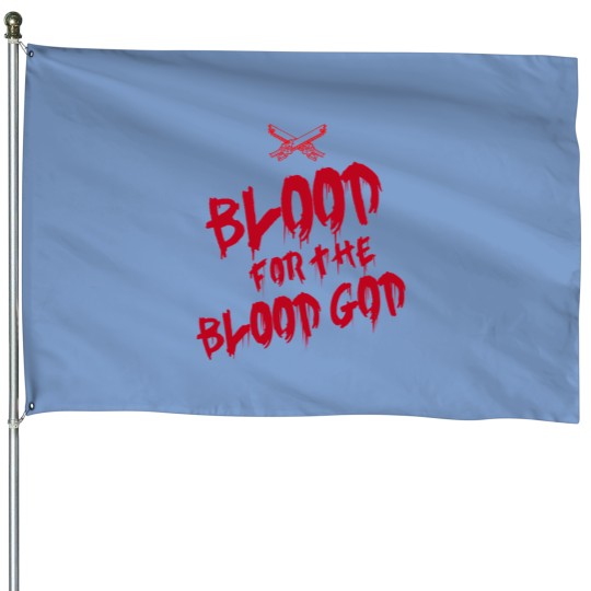 Discover Khorne Chaos God Graffetti - Blood For The Blood God House Flags