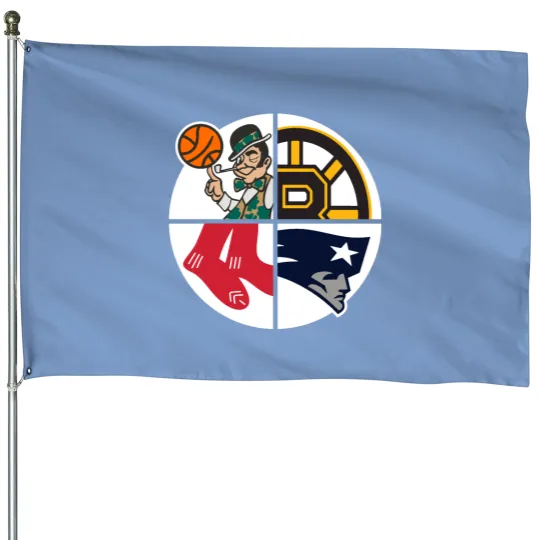 Discover Boston Sports House Flags