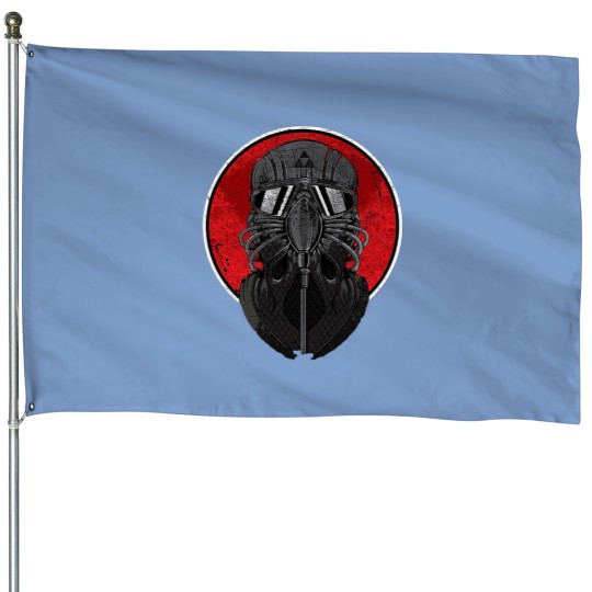 Discover circle red Premium House Flags