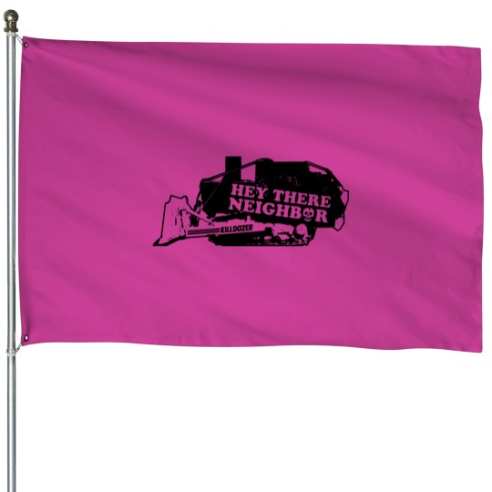 Discover Killdozer Anti-Government House Flag - Tread on Them Design