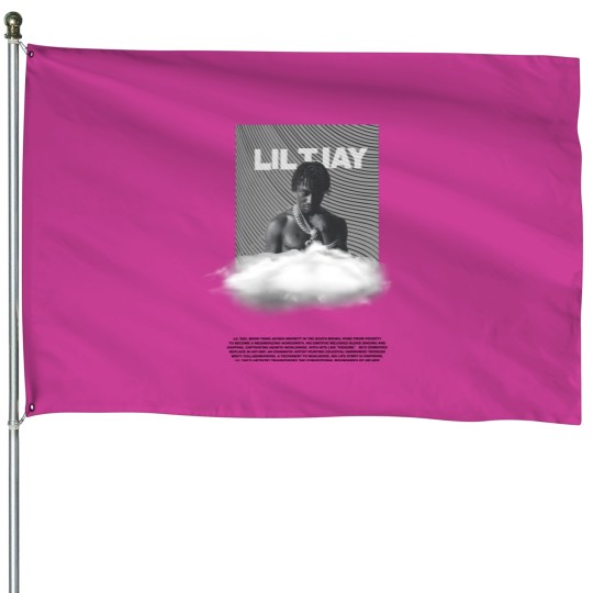 Discover Lil Tjay "222" Unisex House Flags, lil tjay House Flags