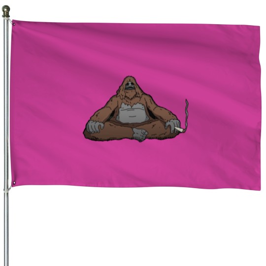 Discover Sassy the Sasquatch from Sassy the Sasquatch House Flags