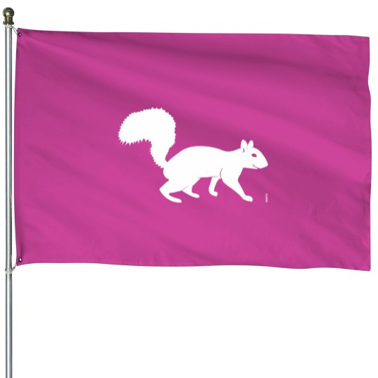 Discover White Squirrel House Flags