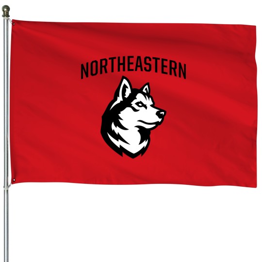 Discover Northeastern University (NU, NEU) Huskies House Flags