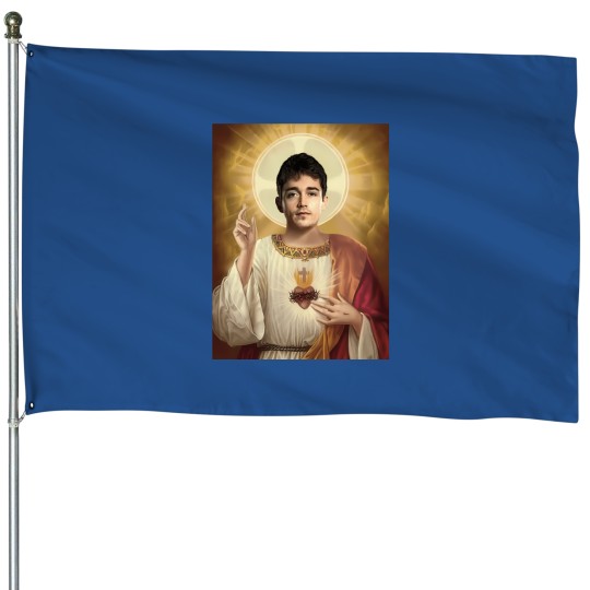 Discover Charles Leclerc Jesus House Flags