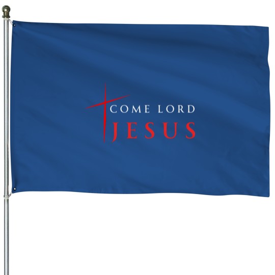 Discover Christian End Times - Jesus Rapture Design. House Flags