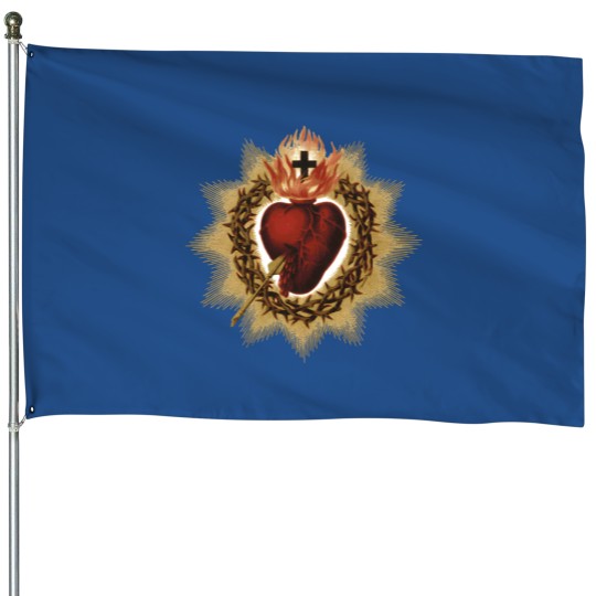 Discover Sacred Heart Of Jesus Catholic House Flags