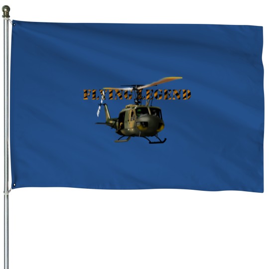 Discover Helicopter Huey House Flags