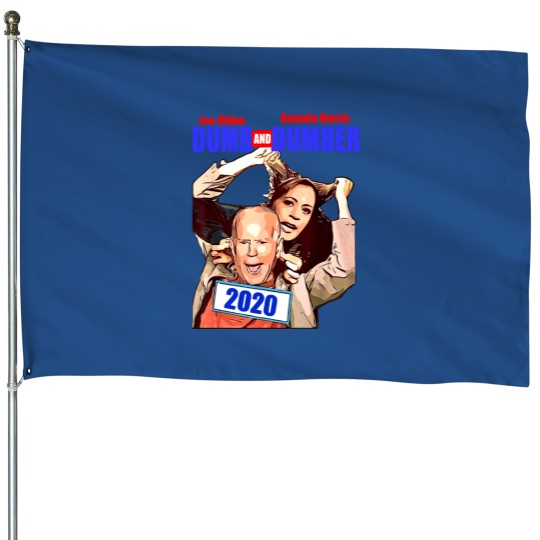 Discover Biden Harris Dumb and Dumber 2020, 2020 Biden-Harris Dumb and Dumber House Flags
