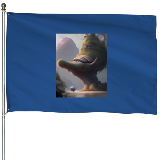 Discover Fantasy landscape Fantasy landscape House Flags