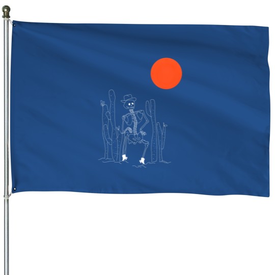 Discover Blood Moon Skeleton Reverse House Flags