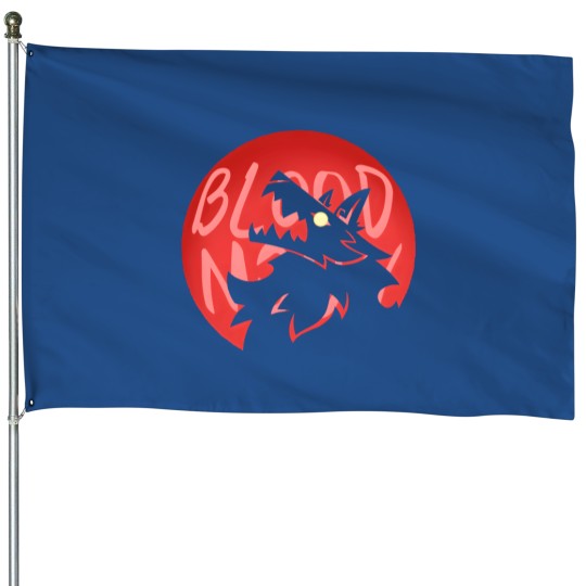 Discover Blood Moon Werewolf House Flags