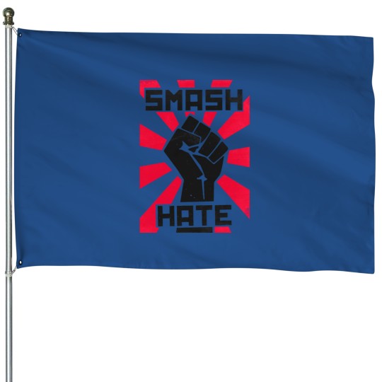 Discover Smash Hate Classic House Flags