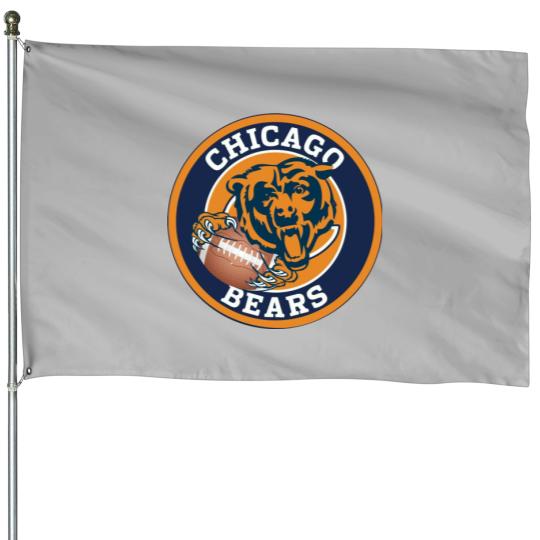 Discover Logo Chicago Bears House Flags