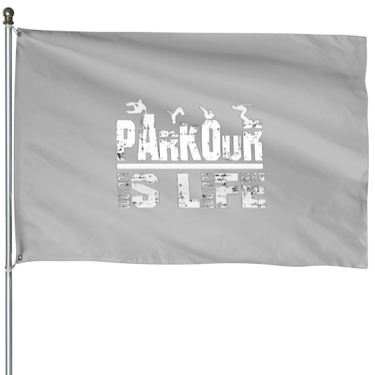 Discover Parkour Is Life House Flags