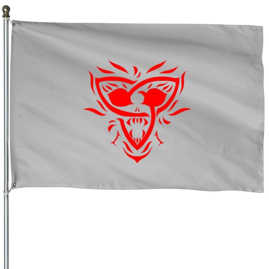 Discover Celtic knot Triquetra Skull House Flags