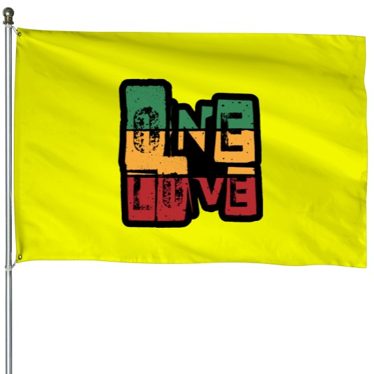 Discover One Love House Flags