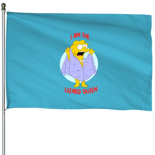 Discover Lizard Queen House Flags